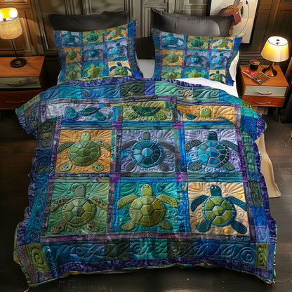 Turtles' Tropical Paradise WN0609084CL Duvet Cover Set