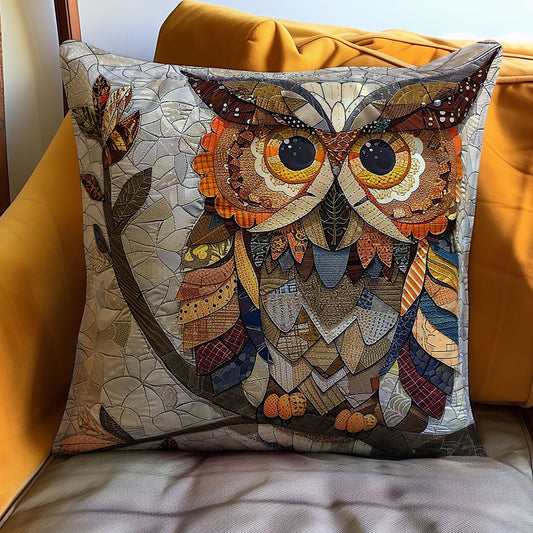 Owl With Big Eyes WN2307001CL Quilt Pillow Case