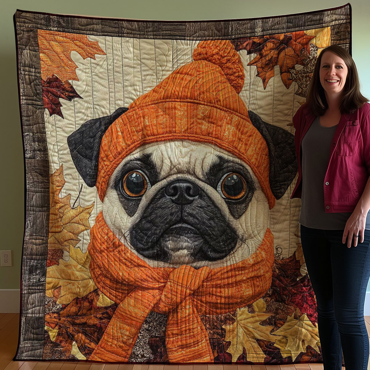 Autumn Bulldog WJ0808034CL Quilt