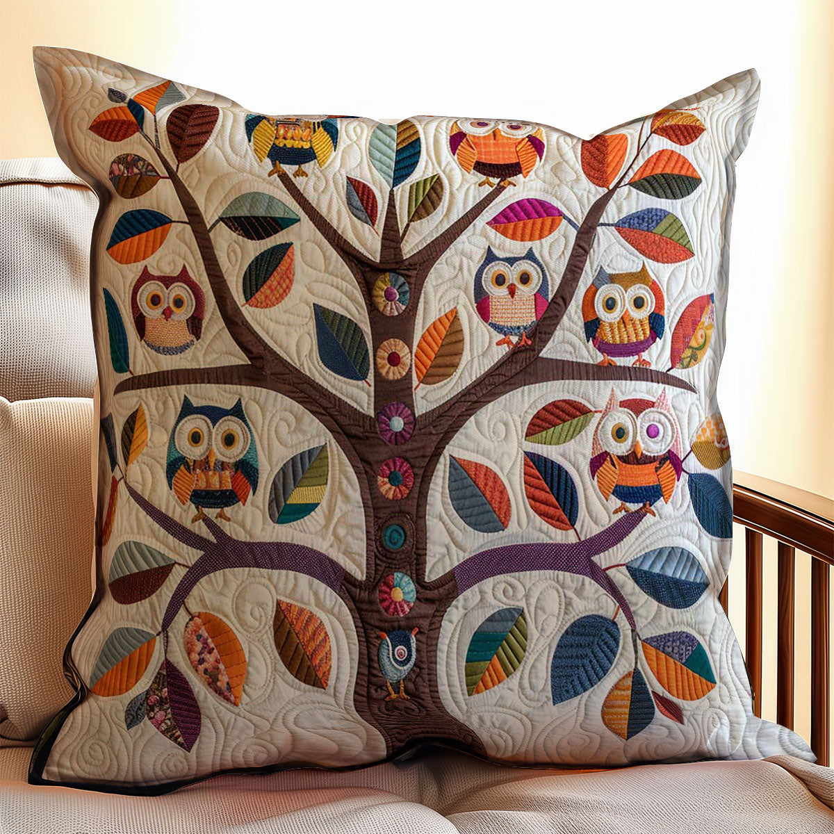 Baby Owl WJ1609039CL Quilt Pillow Case