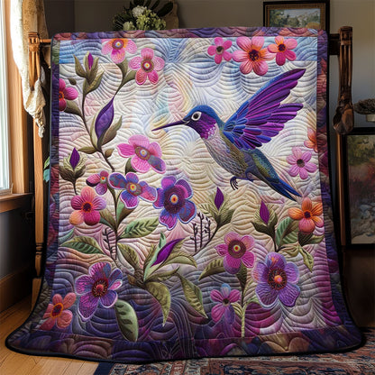 Beautiful Hummingbird WJ2708002CL Quilt