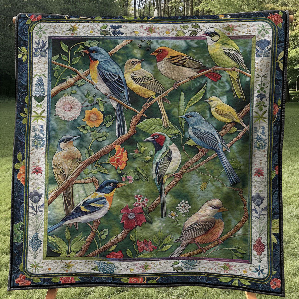 Bird Lovers WJ2407002CL Quilt