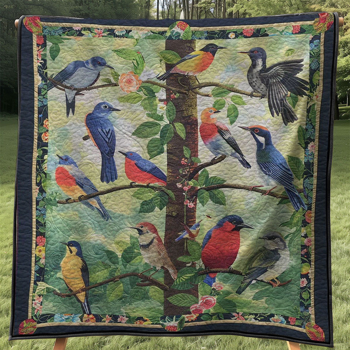 Bird Lovers WJ2407004CL Quilt