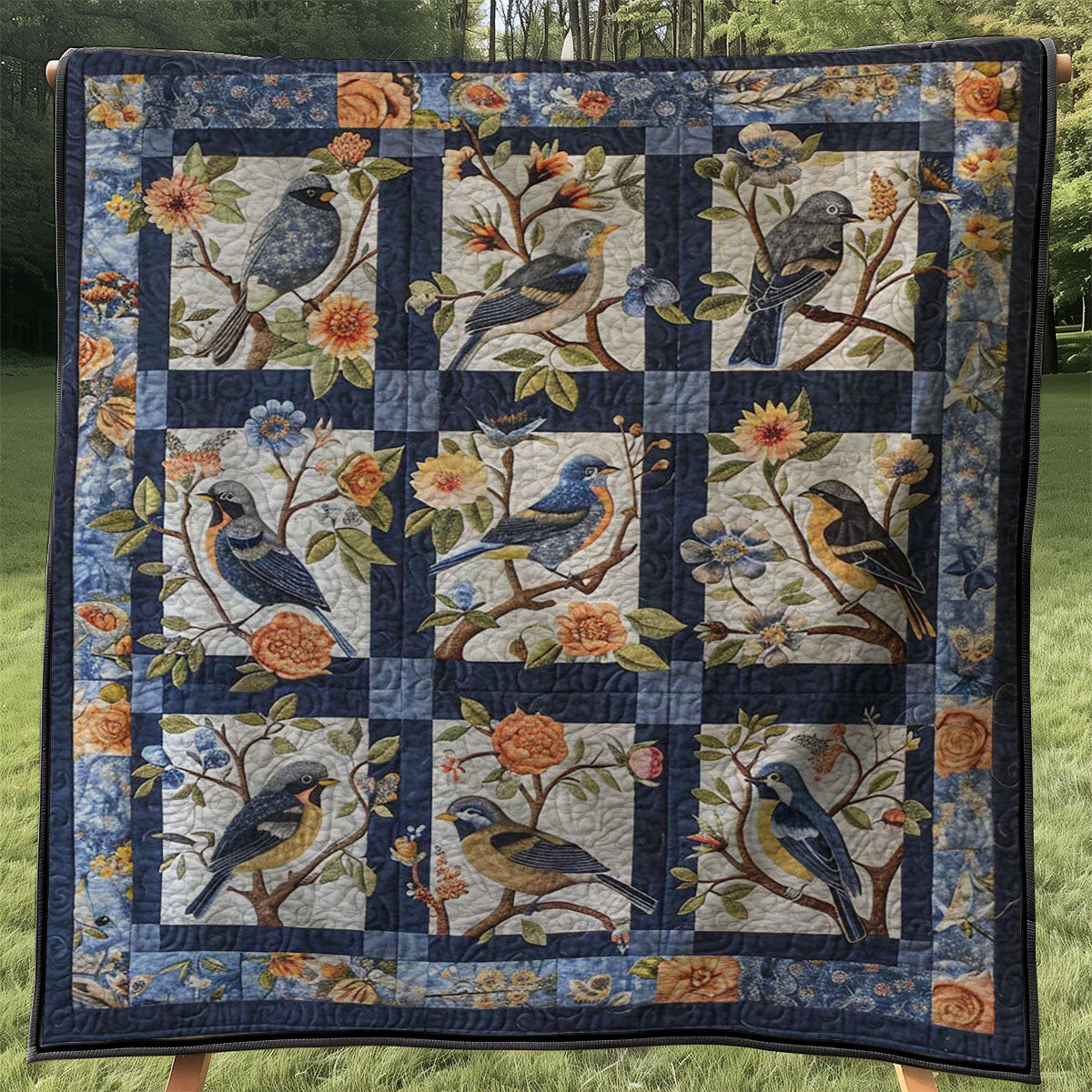 Bird Lovers WJ2507006CL Quilt