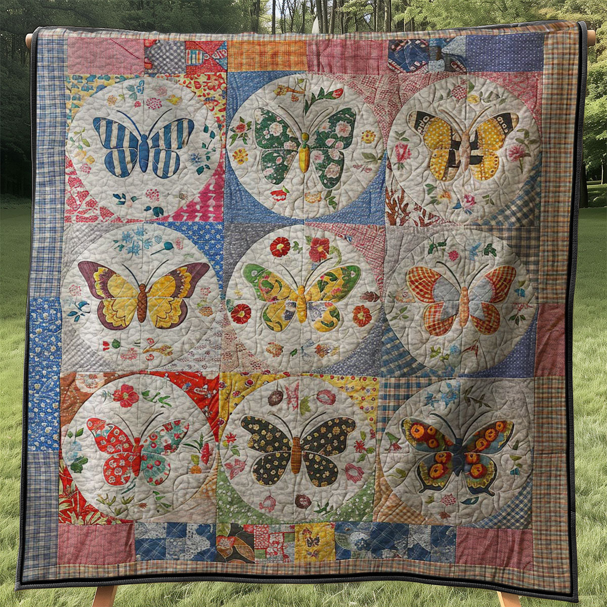 Butterflies WJ2407006CL Quilt