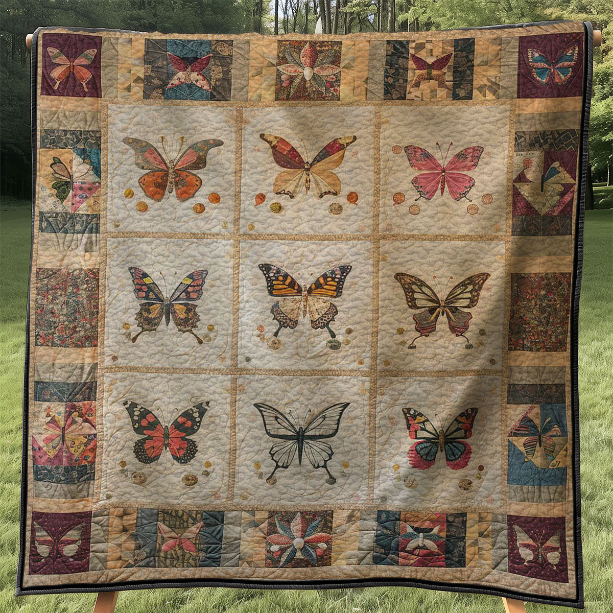 Butterflies WJ2507010CL Quilt