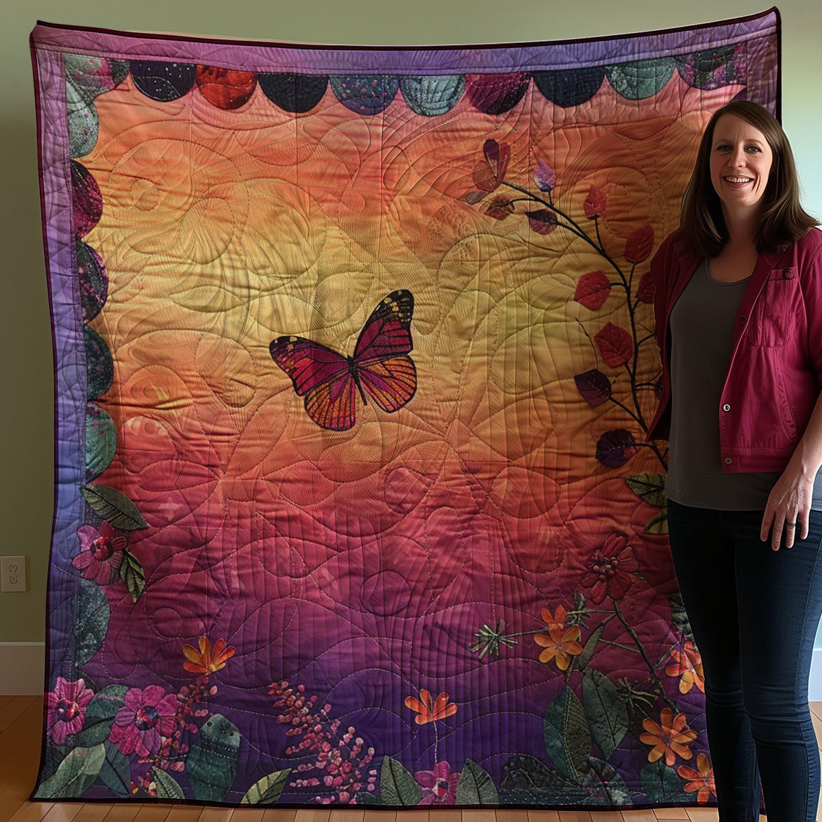 Butterfly WJ1307003CL Quilt