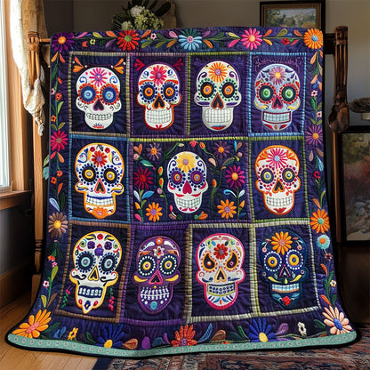 Calavera Sugar Skulls WJ1409003CL Quilt