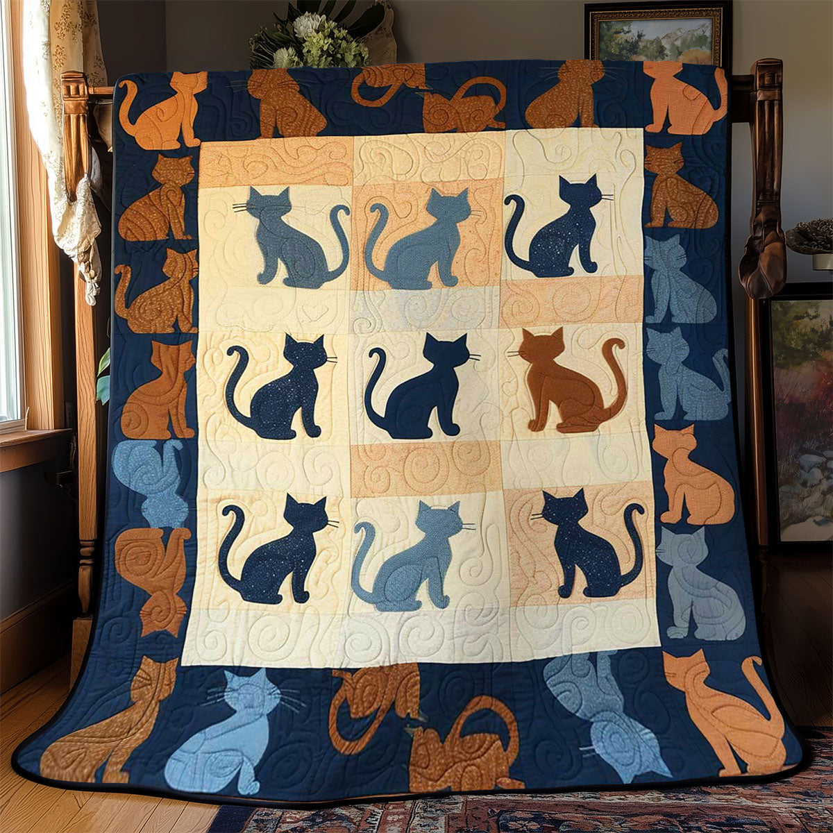Cat Shape WJ2108003CL Quilt