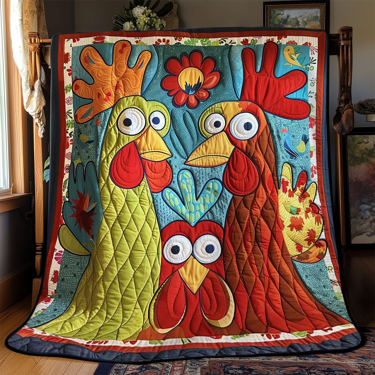 Chicken WJ2008006CL Quilt