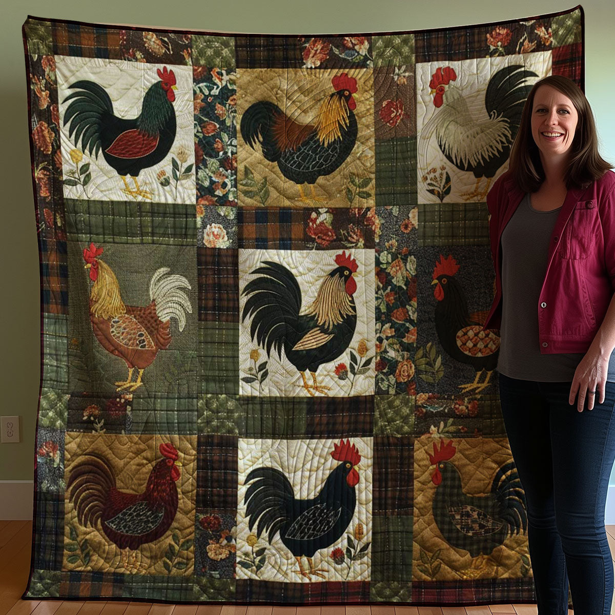 Chicken WJ0407005CL Quilt