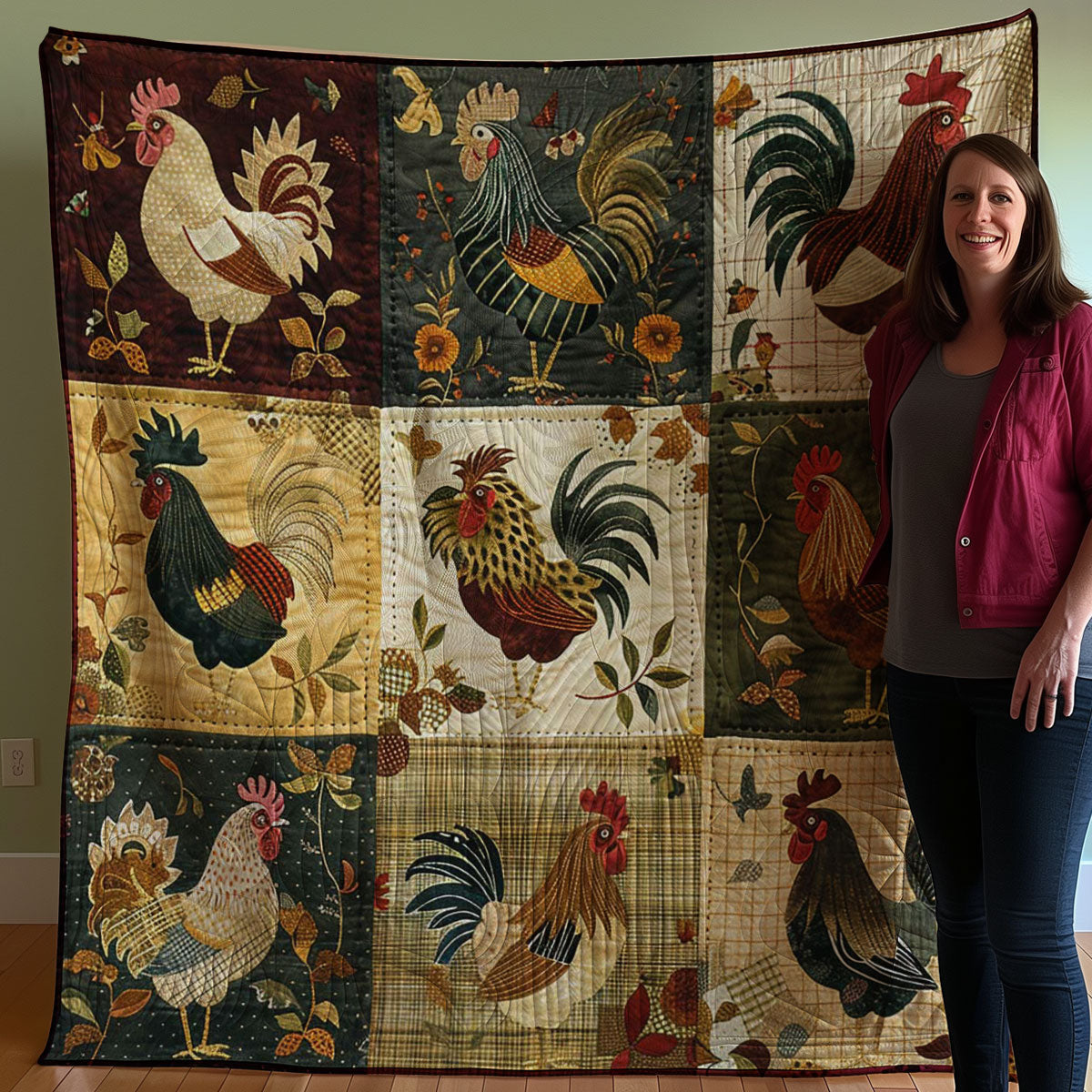 Chicken WJ0407007CL Quilt