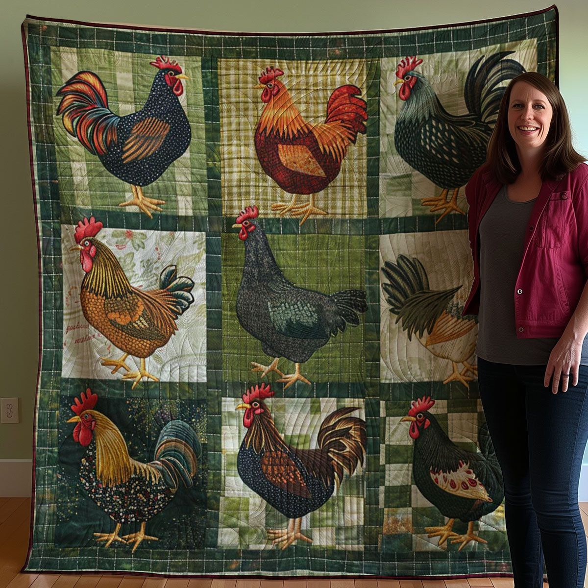 Chicken WJ0607008CL Quilt