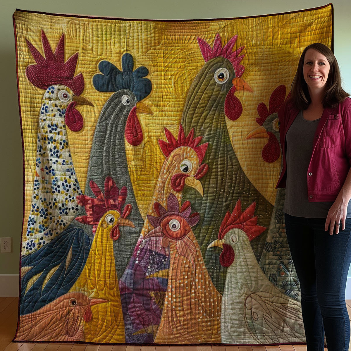 Chicken WJ0708008CL Quilt