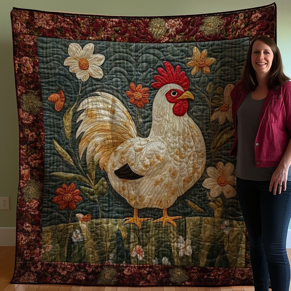 Chicken WJ0808008CL Quilt