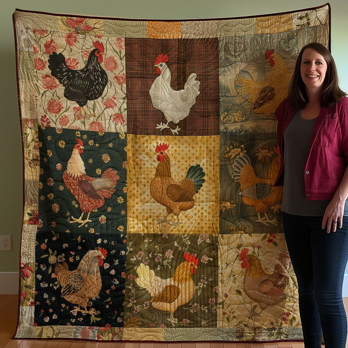 Chicken WJ1807007CL Quilt