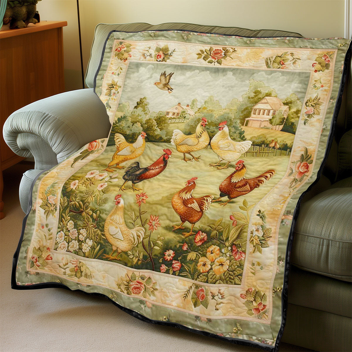 Chicken WJ1907015CL Quilt