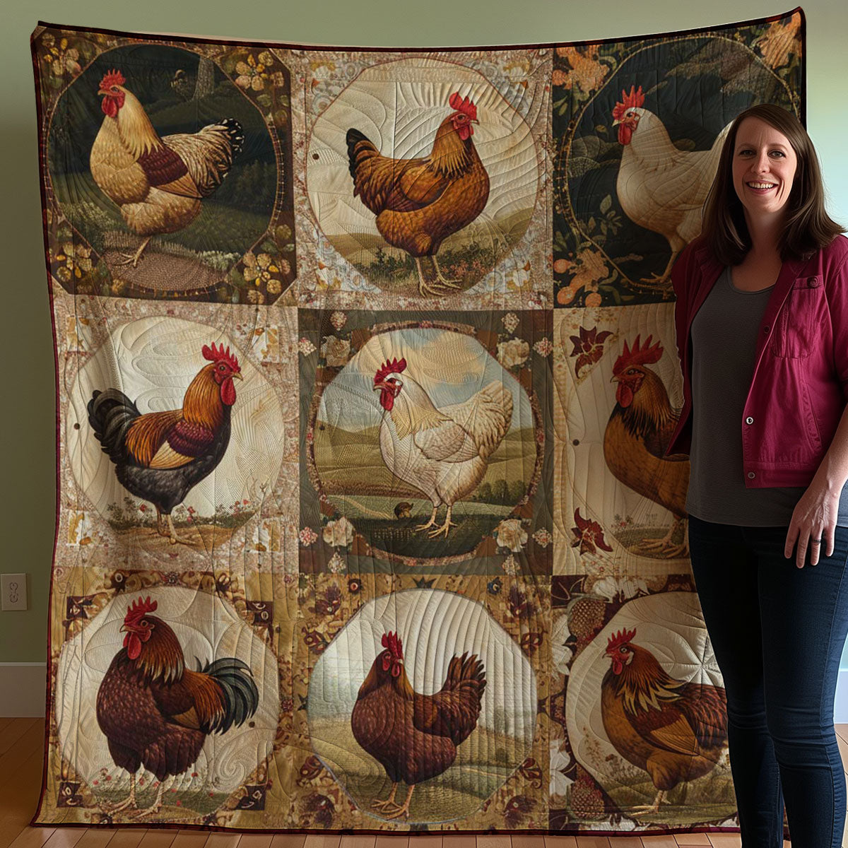 Chicken WJ2207018CL Quilt