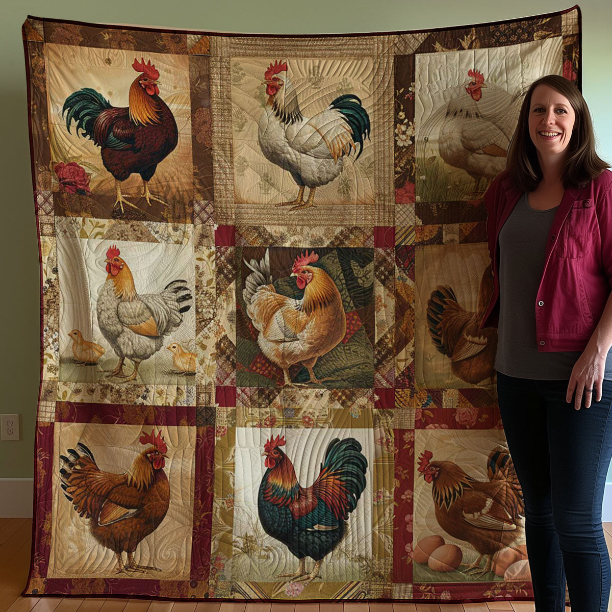 Chicken WJ2207019CL Quilt