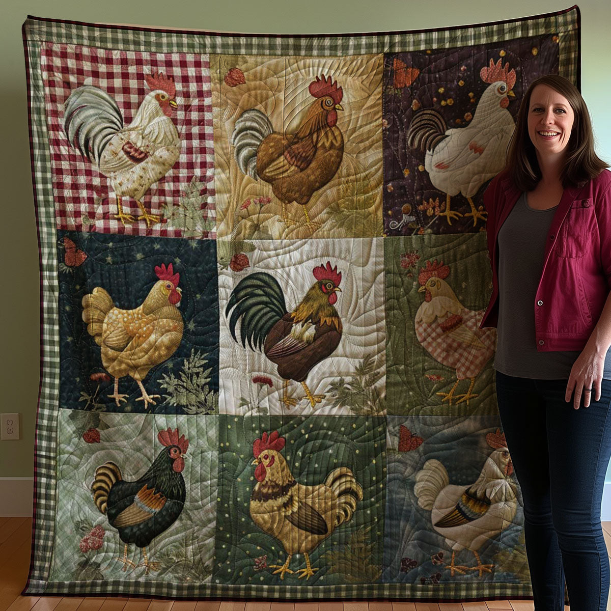 Chicken WJ2207023CL Quilt