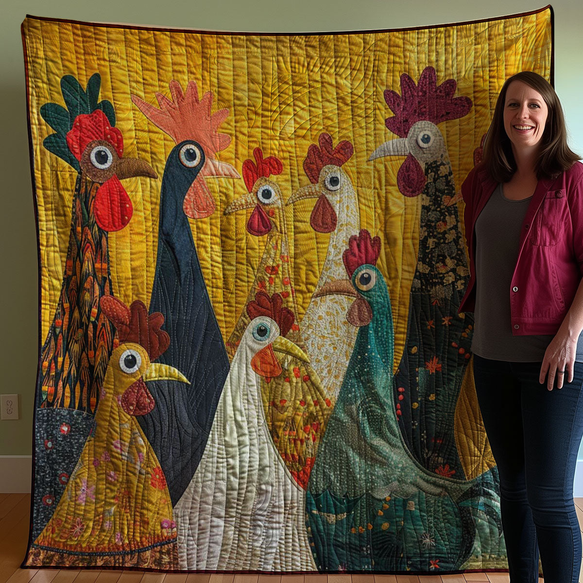 Chicken WJ3007019CL Quilt