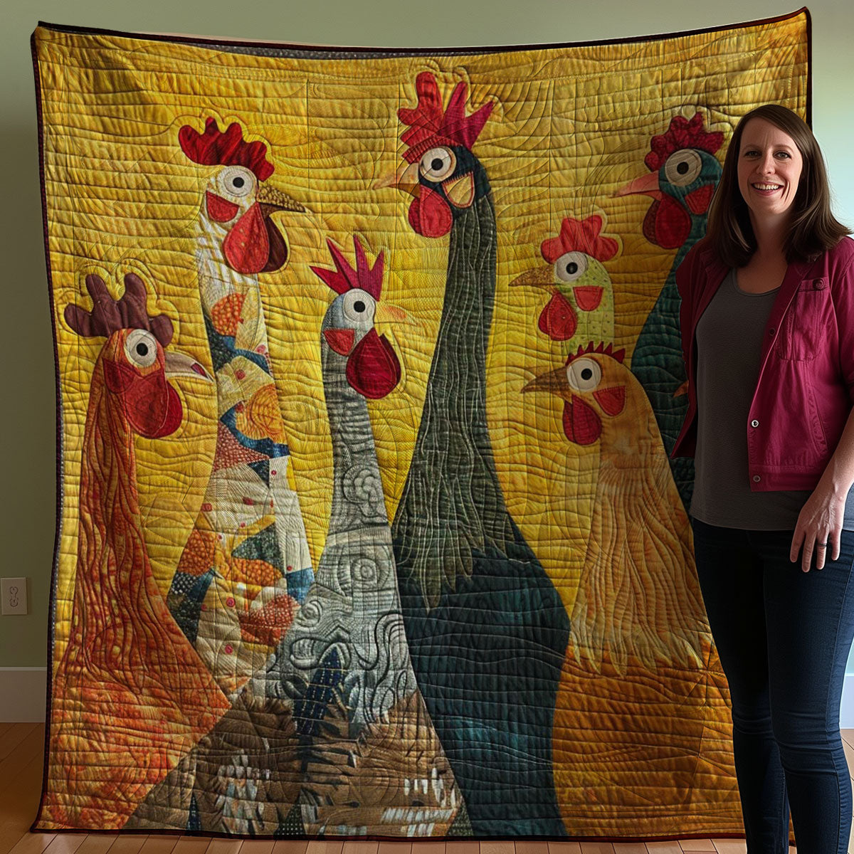 Chicken WJ3007021CL Quilt