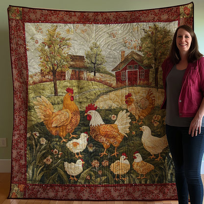 Chicken Yard WJ0808009CL Quilt