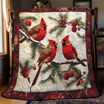 Christmas Cardinal WJ2008010CL Quilt