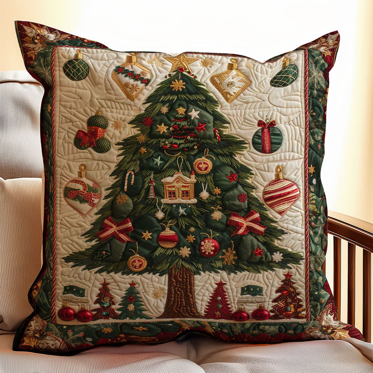 Christmas Tree WJ0609031CL Quilt Pillow Case