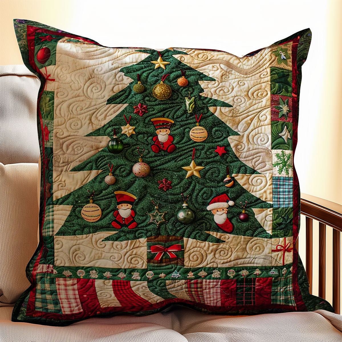 Christmas Tree WJ1009031CL Quilt Pillow Case