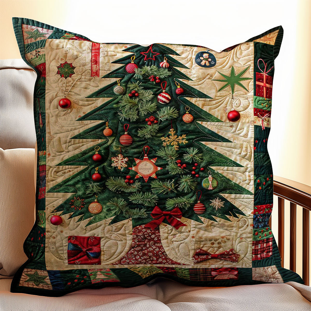 Christmas Tree WJ3008032CL Quilt Pillow Case