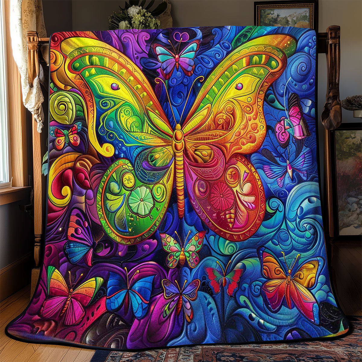 Colorful Butterflies WJ2308001CL Quilt