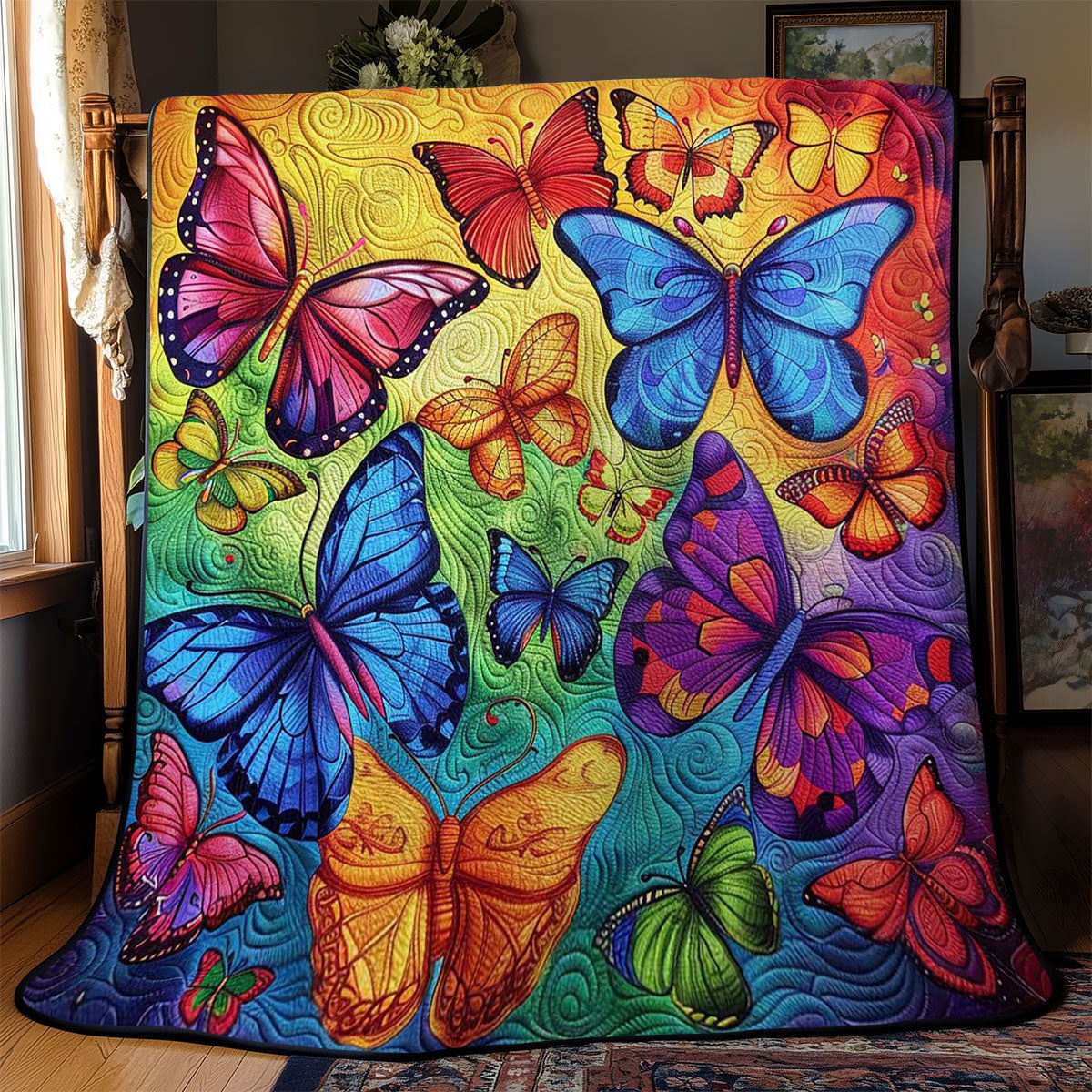 Colorful Butterflies WJ2608001CL Quilt