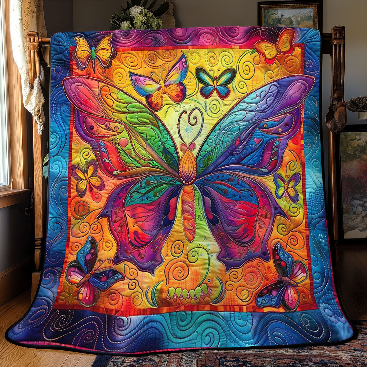 Colorful Butterflies WJ2608003CL Quilt