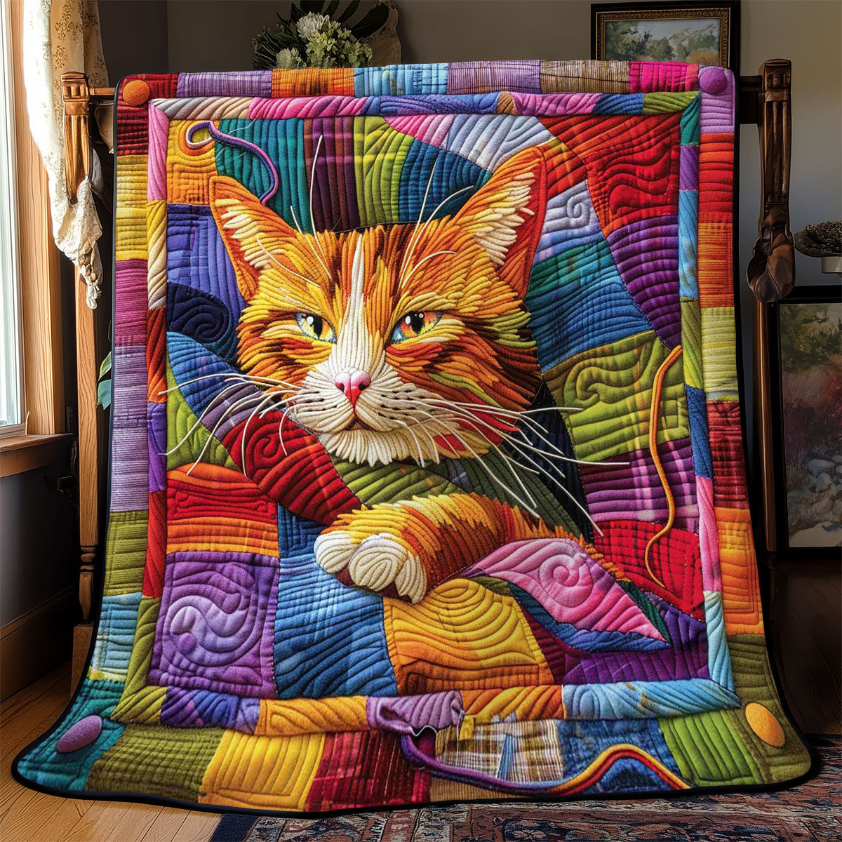 Colorful Cat WJ2708011CL Quilt