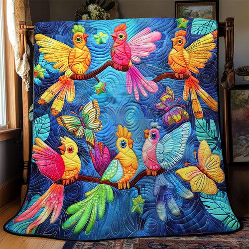 Colorful Cockatiels WJ2308011CL Quilt