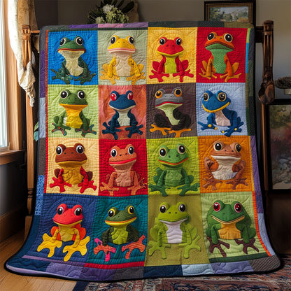 Colorful Frogs WJ2108012CL Quilt