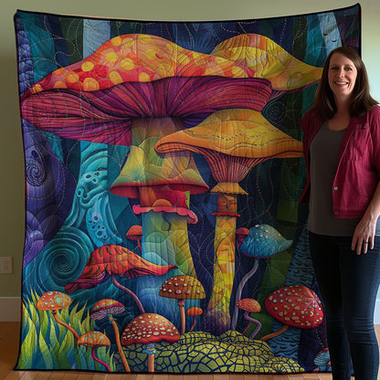 Colorful Hippie Mushroom WJ1807008CL Quilt