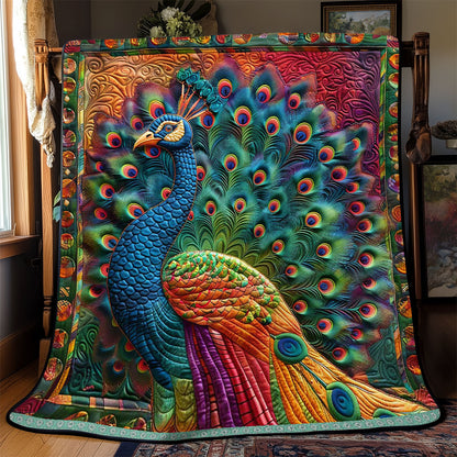 Colorful Peacock WJ1609005CL Quilt