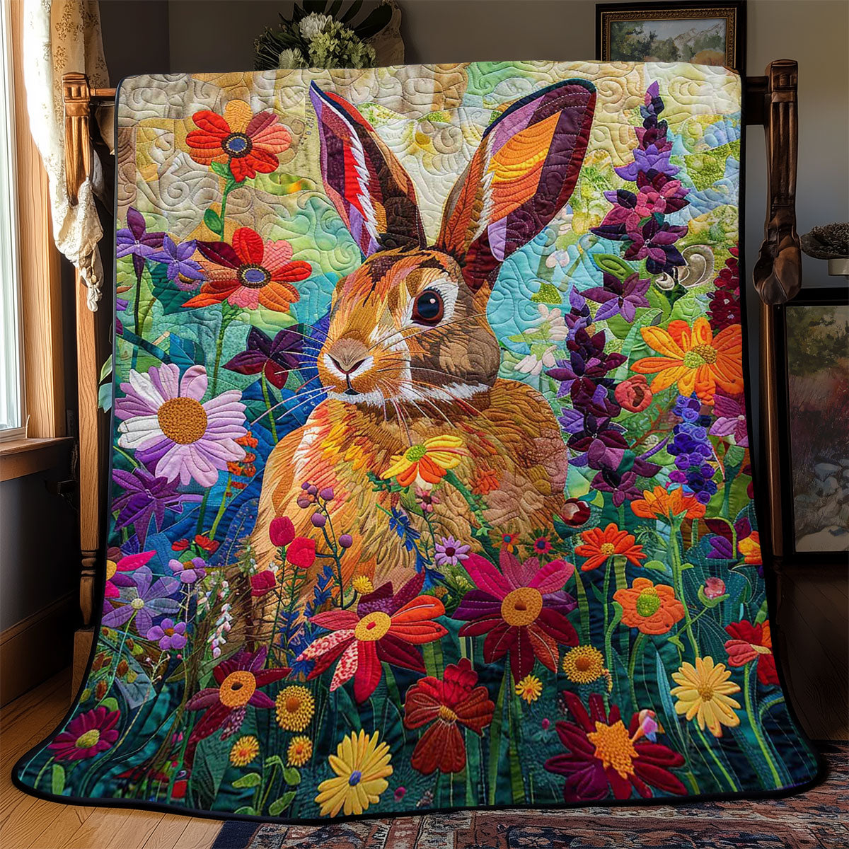 Colorful Rabbit WJ2608009CL Quilt