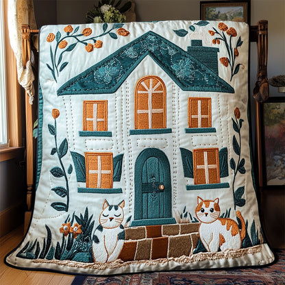 Cozy Cottage Cat WJ1402005CL Quilt