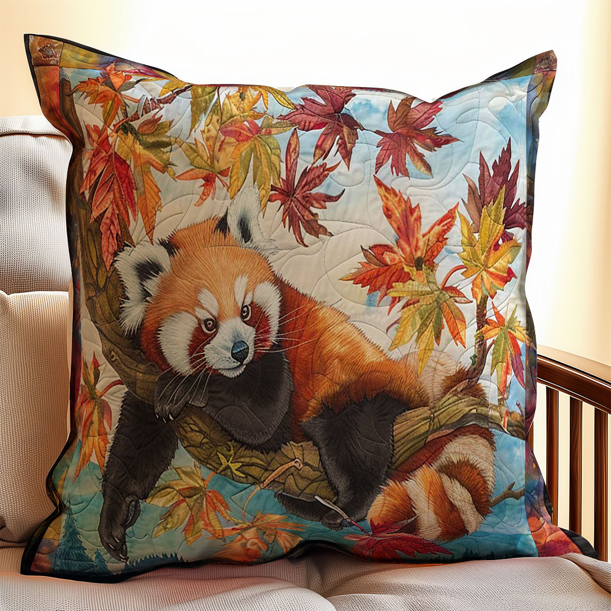 Cute Red Panda WJ0609033CL Quilt Pillow Case