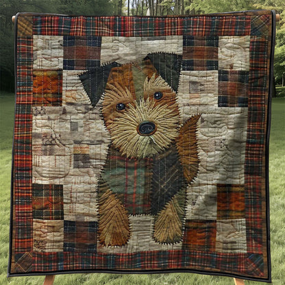 Cute Terrier Dog WJ2907014CL Quilt