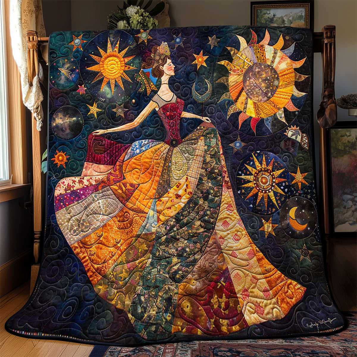 Dancing Woman WJ3008014CL Quilt