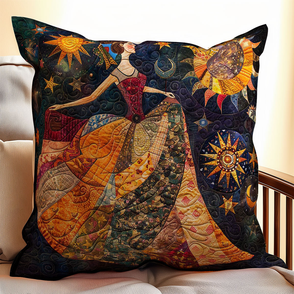 Dancing Woman WJ3008033CL Quilt Pillow Case