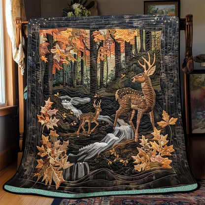 Deers In The Wood WJ1409006CL Quilt