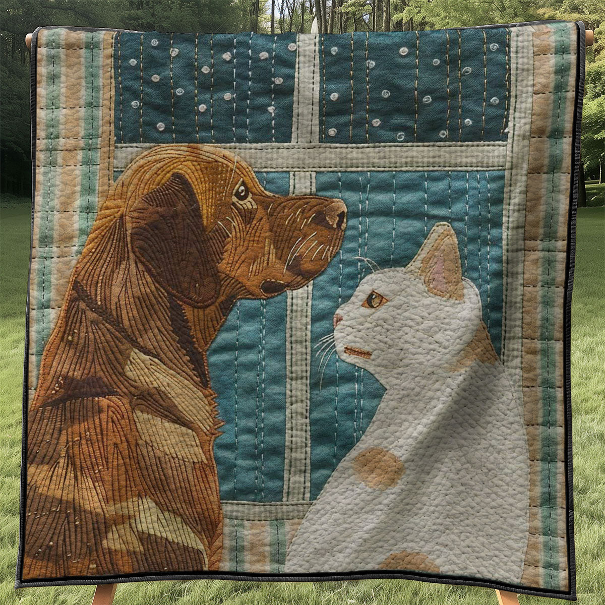 Dog And Cat WJ2907017CL Quilt