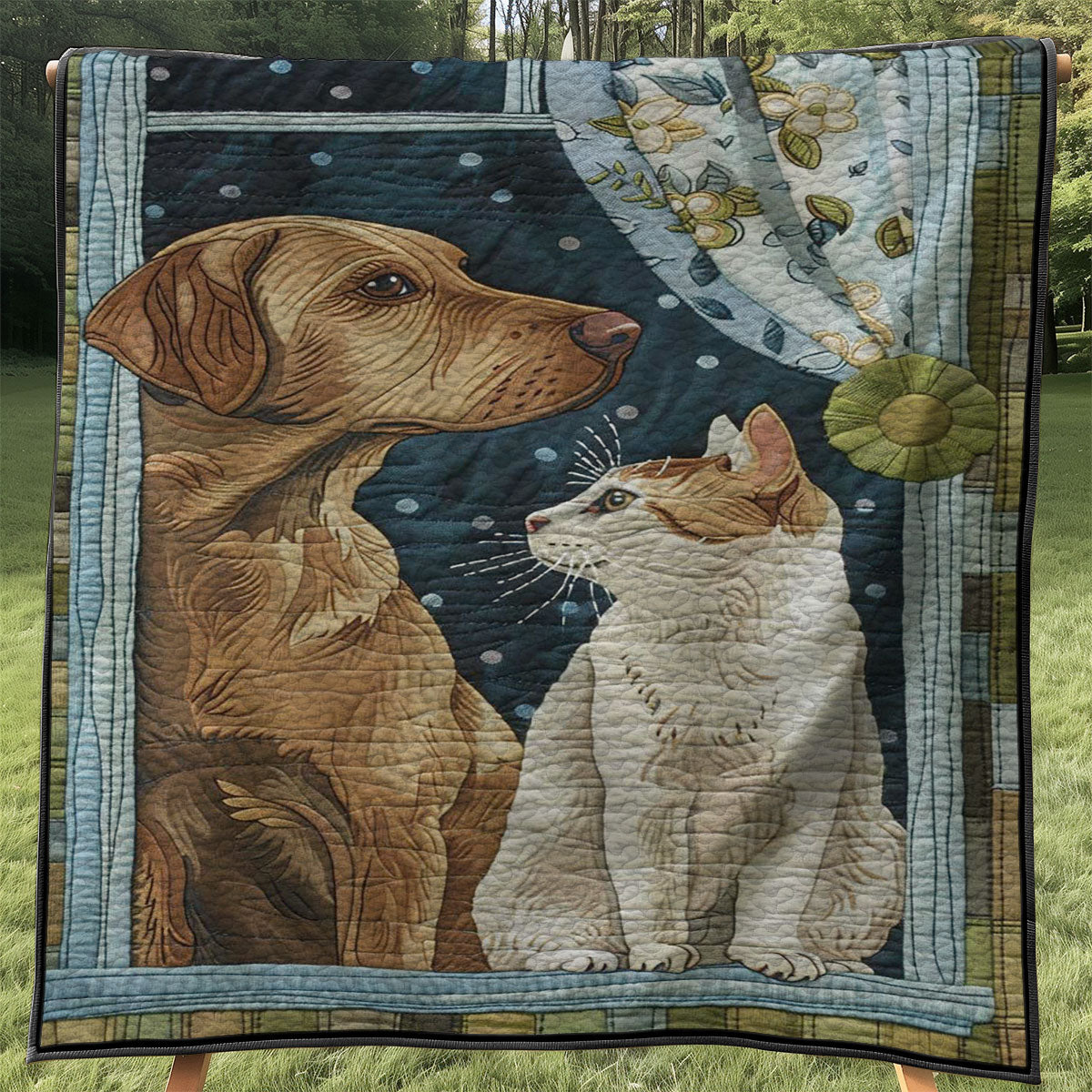 Dog And Cat WJ2907018CL Quilt