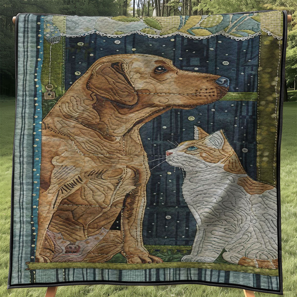 Dog And Cat WJ2907021CL Quilt