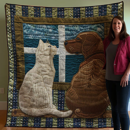 Dog And Cat WJ3007027CL Quilt